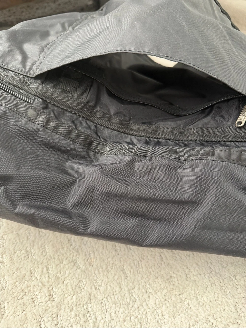 Lesportsac Black Nylon Duffel Bag